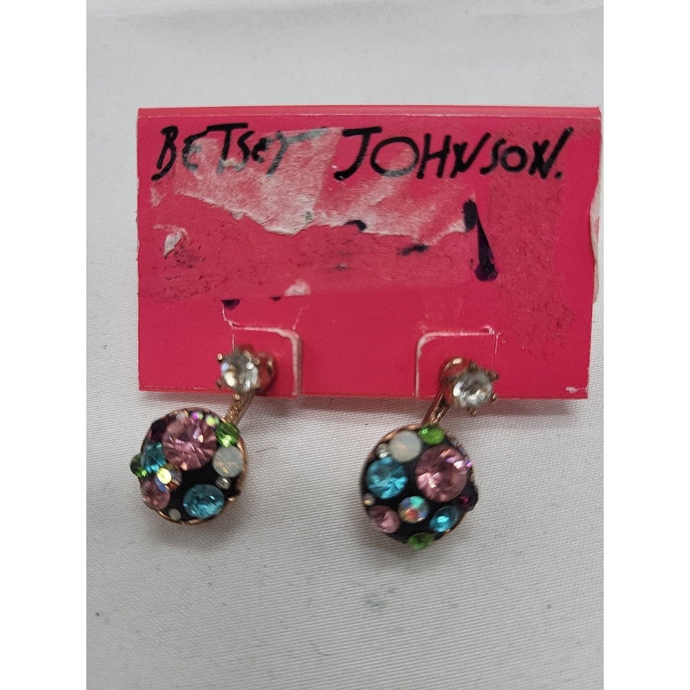 Betsey Johnson jacketed earrings